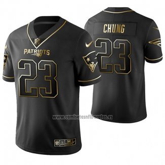 Camiseta NFL Limited New England Patriots Patrick Chung Golden Edition Negro