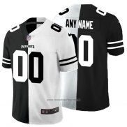 Camiseta NFL Limited New England Patriots Personalizada Black White Split
