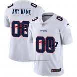 Camiseta NFL Limited New England Patriots Personalizada Logo Dual Overlap Blanco