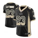 Camiseta NFL Limited New Orleans Saints Marshon Lattimore Saints Negro 2018 Rush Drift Fashion