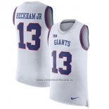 Camiseta NFL Limited New York Giants Sin Mangas 13 Beckham Jr Blanco