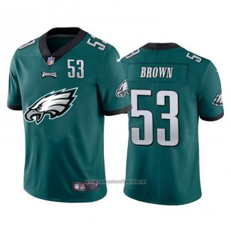 Camiseta NFL Limited Philadelphia Eagles Brown Big Logo Number Verde