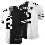 Camiseta NFL Limited Pittsburgh Steelers Rudolph White Black Split