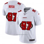Camiseta NFL Limited San Francisco 49ers Bosa Logo Dual Overlap Blanco