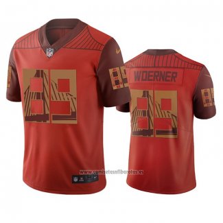 Camiseta NFL Limited San Francisco 49ers Charlie Woerner Ciudad Edition Naranja