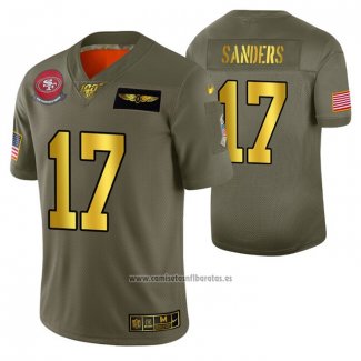 Camiseta NFL Limited San Francisco 49ers Emmanuel Sanders 2019 Salute To Service Verde