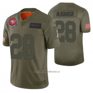 Camiseta NFL Limited San Francisco 49ers Jerick Mckinnon 2019 Salute To Service Verde