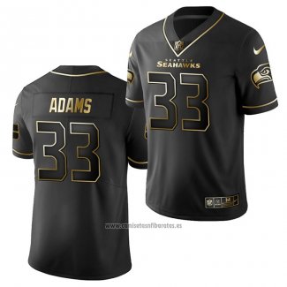 Camiseta NFL Limited Seattle Seahawks Jamal Adams Golden Edition Negro