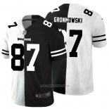 Camiseta NFL Limited Tampa Bay Buccaneers Gronkowski White Black Split