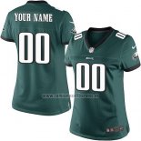 Camiseta NFL Mujer Philadelphia Eagles Personalizada Verde
