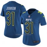 Camiseta NFL Mujer Pro Bowl NFC Johnson 2017 Azul