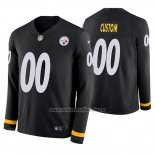 Camiseta NFL Pittsburgh Steelers Personalizada Negro Therma Manga Larga