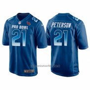 Camiseta NFL Pro Bowl Arizona Cardinais 21 Patrick Peterson NFC 2018 Azul