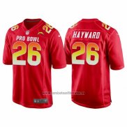 Camiseta NFL Pro Bowl Los Angeles Chargers 26 Casey Hayward AFC 2018 Rojo