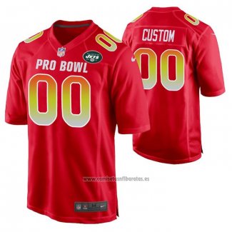 Camiseta NFL Pro Bowl New York Jets Personalizada Rojo