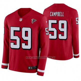 Camiseta NFL Therma Manga Larga Atlanta Falcons De'vondre Campbell Rojo
