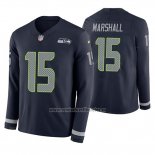 Camiseta NFL Therma Manga Larga Seattle Seahawks Brandon Marshall Azul
