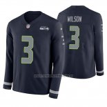 Camiseta NFL Therma Manga Larga Seattle Seahawks Russell Wilson Azul