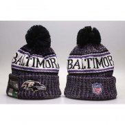 Gorro Beanie Baltimore Ravens Violeta