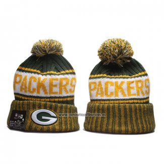 Gorro Beanie Green Bay Packers Amarillo Blanco Verde2