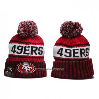 Gorro Beanie San Francisco 49ers Negro Rojo Blanco