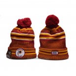 Gorro Beanie Washington Commanders 100th Rojo Amarillo