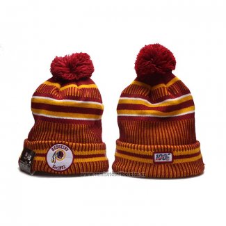 Gorro Beanie Washington Commanders 100th Rojo Amarillo