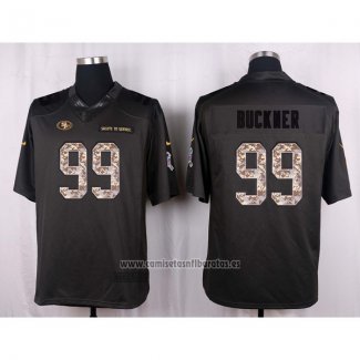 Camiseta NFL Anthracite San Francisco 49ers Buckner 2016 Salute To Service