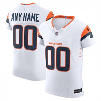 Camiseta NFL Elite Denver Broncos Vapor F.U.S.E. Personalizada Blanco