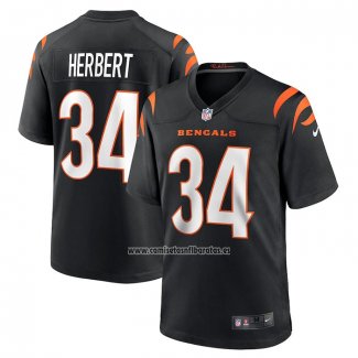 Camiseta NFL Game Cincinnati Bengals Khalil Herbert Negro