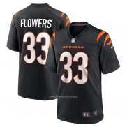 Camiseta NFL Game Cincinnati Bengals Tre Flowers Negro