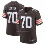 Camiseta NFL Game Cleveland Browns Zak Zinter Marron