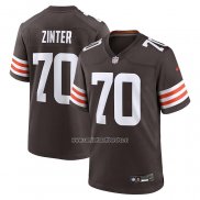 Camiseta NFL Game Cleveland Browns Zak Zinter Marron
