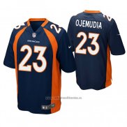 Camiseta NFL Game Denver Broncos 23 Michael Ojemudia Azul