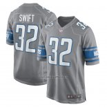 Camiseta NFL Game Detroit Lions D Andre Swift Gris