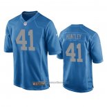 Camiseta NFL Game Detroit Lions Jason Huntley Throwback Azul