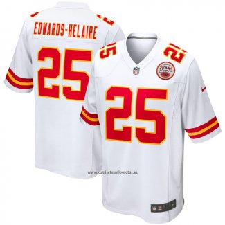 Camiseta NFL Game Kansas City Chiefs Clyde Edwards-Helaire Blanco