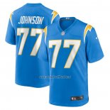 Camiseta NFL Game Los Angeles Chargers Zion Johnson 2022 NFL Draft Pick Azul