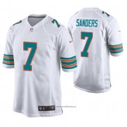 Camiseta NFL Game Miami Dolphins Jason Sanders Blanco Throwback