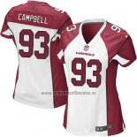 Camiseta NFL Game Mujer Arizona Cardinals Campbell Blanco Rojo