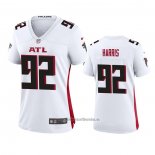 Camiseta NFL Game Mujer Atlanta Falcons 92 Charles Harris Blanco