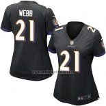Camiseta NFL Game Mujer Baltimore Ravens Webb Negro