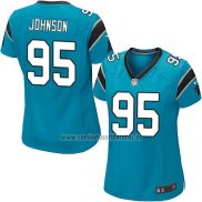 Camiseta NFL Game Mujer Carolina Panthers Johnson Azul
