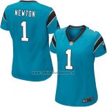 Camiseta NFL Game Mujer Carolina Panthers Newton Azul