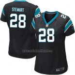 Camiseta NFL Game Mujer Carolina Panthers Stewart Negro