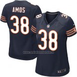 Camiseta NFL Game Mujer Chicago Bears Amos Blanco Azul