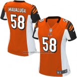 Camiseta NFL Game Mujer Cincinnati Bengals Maualuga Naranja