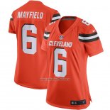 Camiseta NFL Game Mujer Cleveland Browns Baker Mayfield Naranja