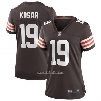 Camiseta NFL Game Mujer Cleveland Browns Bernie Kosar Retired Marron