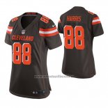 Camiseta NFL Game Mujer Cleveland Browns Demetrius Harris Marron